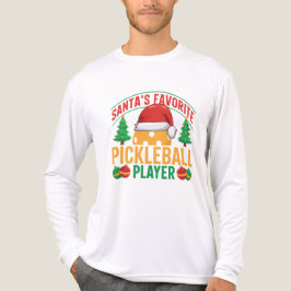 Santa's Favoriete Pickleball Speler - Grappig Tri-Blend Shirt