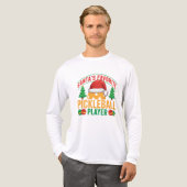 Santa's Favoriete Pickleball Speler - Grappig Tri-Blend Shirt (Voorkant)