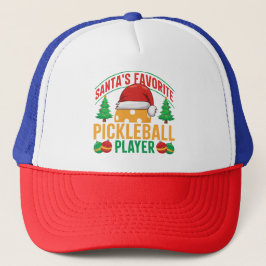 Santa's Favoriete Pickleball Speler - Grappig Trucker Pet