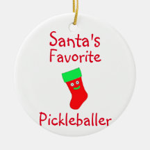 Santa's favoriete Pickleballer-sieraad