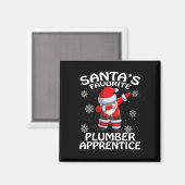 Santa's Favoriete Plumber Apprentice Kerstmis Magneet (Voorkant / Achterkant)