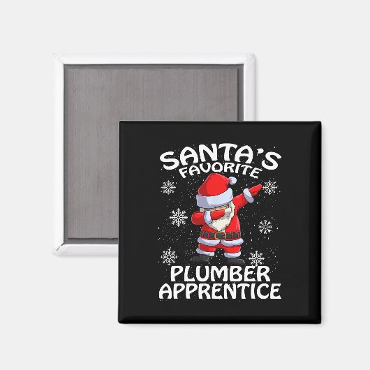 Santa's Favoriete Plumber Apprentice Kerstmis Magneet (Voorkant / Achterkant)