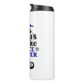 Santa's favoriete politieagent (Elf Design) Thermosbeker (Geroteerd rechts)