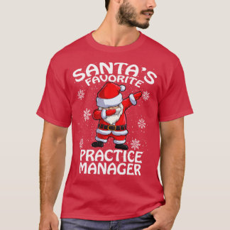 Santas Favoriete Practice Manager Kerstmis T-shirt