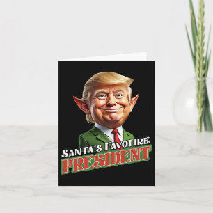 Santa's Favoriete President Donald Trump Elf Chris Kaart