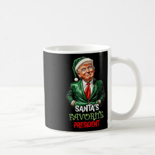 Santas Favoriete President Funny Santa Trump 2024 Koffiemok