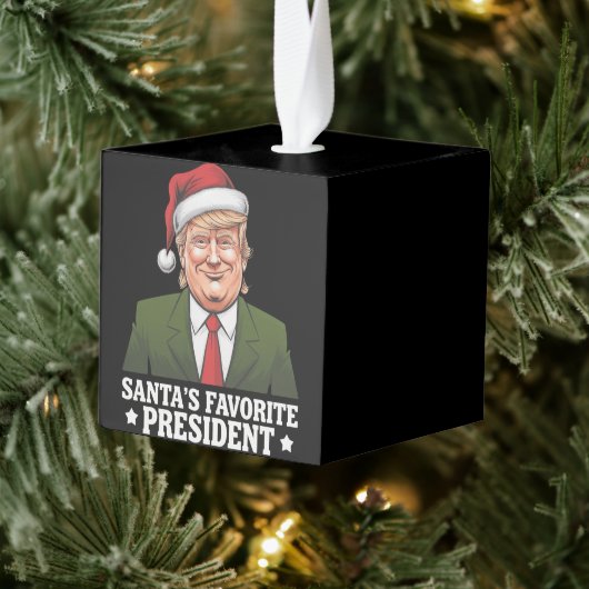 Santa's favoriete President Funny Trump Christmas Decoratie (Boom)