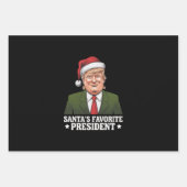 Santa's favoriete President Funny Trump Christmas Inpakpapier Vel (Voorkant)