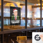 Santa's favoriete President Funny Trump Christmas Raamsticker<br><div class="desc">Santa's favoriete President Funny Trump Christmas</div>
