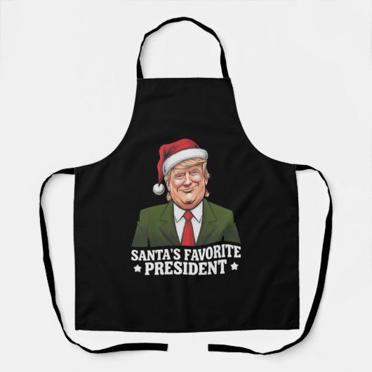 Santa's favoriete President Funny Trump Christmas Schort (Voorkant)