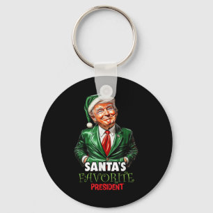 Santas Favoriete President Funny Trump Christmas Sleutelhanger