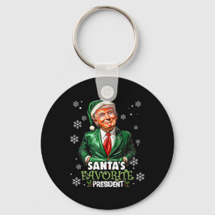 Santa's Favoriete President Funny Trump Christmas  Sleutelhanger