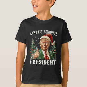 Santa's Favoriete President Funny Trump Christmas  T-shirt