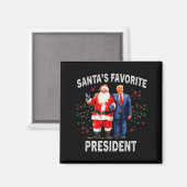 Santas favoriete president grappig Trump Magneet (Voorkant / Achterkant)
