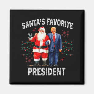 Santas favoriete president grappig Trump  Magneet