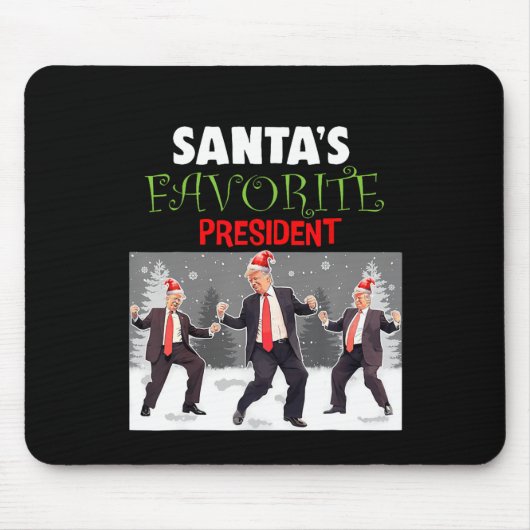 Santa's Favoriete President Santa Trump Dance Funn Muismat (Voorkant)
