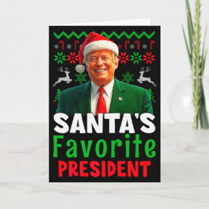 Santas favoriete president Santa Trump Xmas Kerstm Kaart