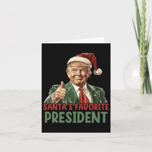 Santa's Favoriete President Trump Christmas 2024 Kaart