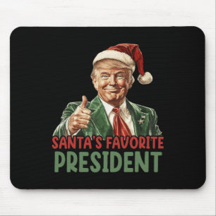 Santa's Favoriete President Trump Christmas 2024 Muismat