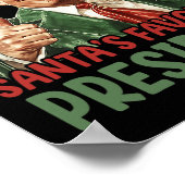 Santa's Favoriete President Trump Christmas 2024 Poster (Hoek)