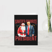 Santa's Favoriete President Trump Christmas Santa  Kaart (Voorkant)