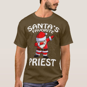 Santas Favoriete priester Kerstmis T-shirt