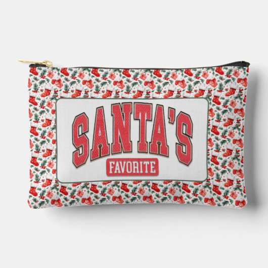 Santa's Favoriete Print Cut Sew Bag Etui (Voorkant)