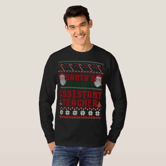 Santas Favoriete Property Manager Christmas Ugly S T-shirt (Voorkant volledig)