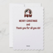 Santa's favoriete PSW-feestdag-Kaart Feestdagenkaart (Achterkant)