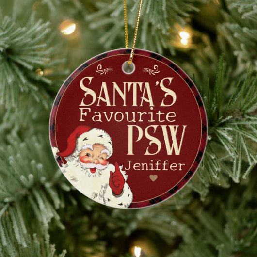 Santas Favoriete PSW Keramisch Ornament (Boom)
