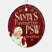 Santas Favoriete PSW Keramisch Ornament (Links)