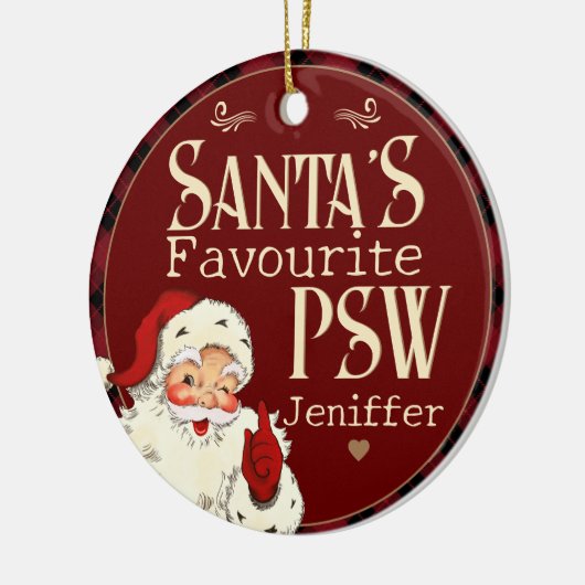 Santas Favoriete PSW Keramisch Ornament (Links)