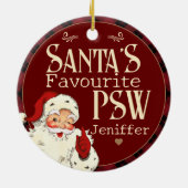 Santas Favoriete PSW Keramisch Ornament (Achterkant)