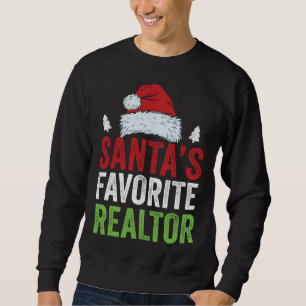 Santa's favoriete Realtor Christmas Shirt Funny Xm