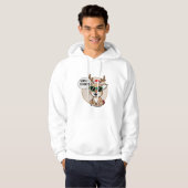 Santa's favoriete rendier karakter hoodie (Voorkant volledig)