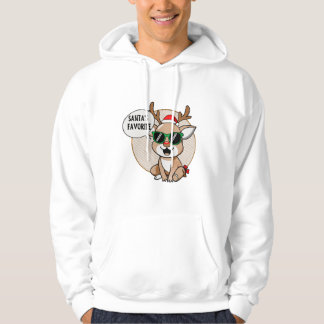 Santa's Favoriete" Rendieren Karakter Hoodie