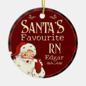 Santas Favoriete RN Keramisch Ornament (Voorkant)