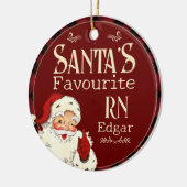 Santas Favoriete RN Keramisch Ornament (Links)