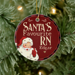 Santas Favoriete RN Keramisch Ornament