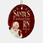 Santas Favoriete RN Keramisch Ornament (Rechts)