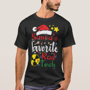 Santa's Favoriete Road Tech, Radiologie Tech Kerst T-shirt