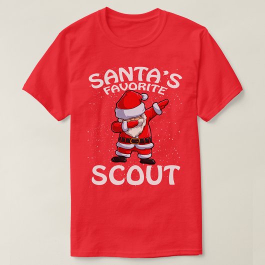 Santas Favoriete Scout Kerstmis T-shirt (Design voorkant)