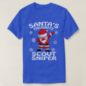 Santas Favoriete Scout Sniper Kerstmis T-shirt (Design voorkant)