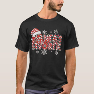 Santa's Favoriete Shirt Grappige Kerst T-shirt