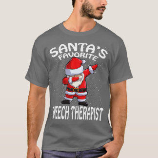Santas Favoriete Speech Therapeut Kerstmis T-shirt