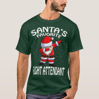 Santas Favoriete stewardess Kerstmis T-shirt