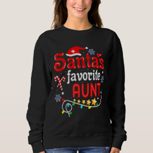 Santa's favoriete tante Xmas Light Santa Hat Chris Trui