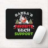 Santa's Favoriete Technische Ondersteuning Grappig Muismat (Met muis)