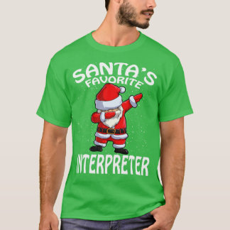 Santas Favoriete Tolk Kerstmis T-shirt