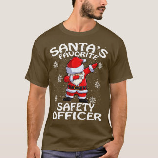 Santas Favoriete Veiligheidsfunctionaris Kerstmis T-shirt
